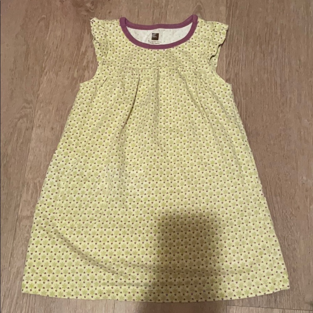 Tea Collection Flutter Sleeve peplum Dress